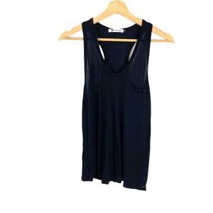 T by Alexander Wang Black Racerback Tank XS — 90s Minimalist Grunge